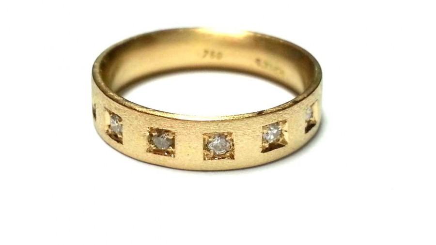 Свадьба - Unique Diamond Wedding Band Fine Jewelry Engagement Ring Gold Diamonds Band Designed Ring Designers Half Eternity Band Ladies Gold Rings
