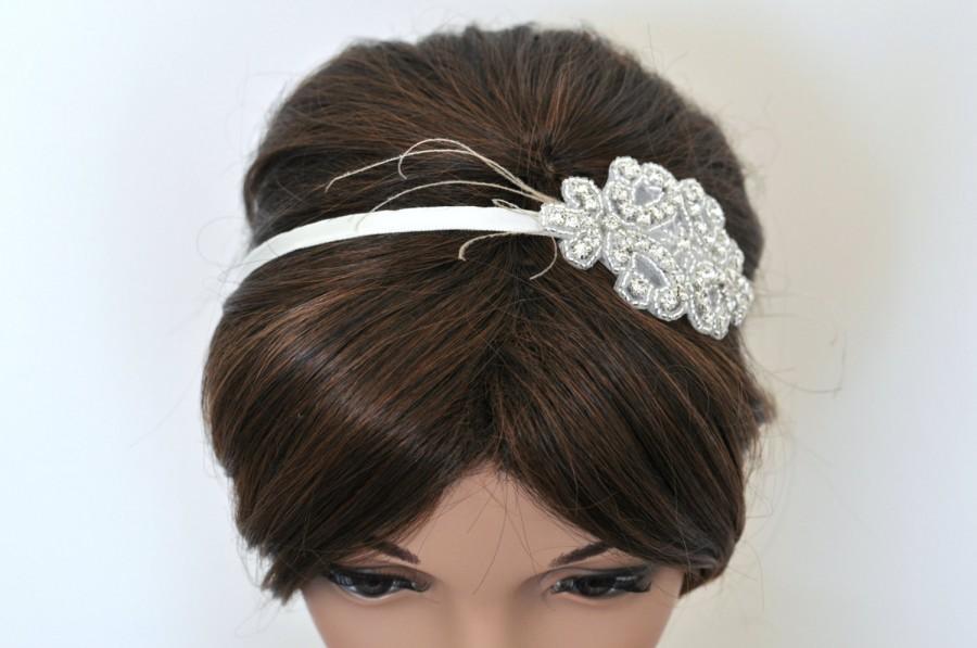 Hochzeit - Wedding headpiece, headband, PAMELLA, Rhinestone Headband, Wedding Headband, Bridal Headband, Bridal Headpiece, Rhinestone