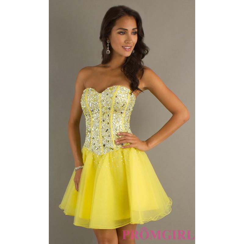 زفاف - Short Sweetheart Corset Party Dress - Brand Prom Dresses