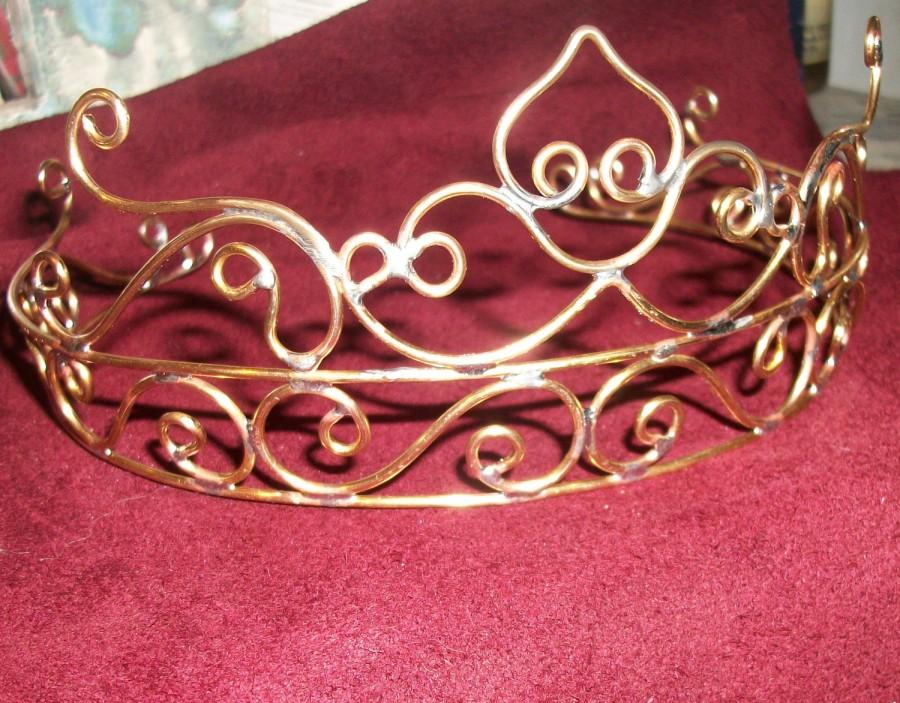 Hochzeit - Princess Crown, Bridal crown, hair acessories, wedding tiara, wedding acessories, princess tiara