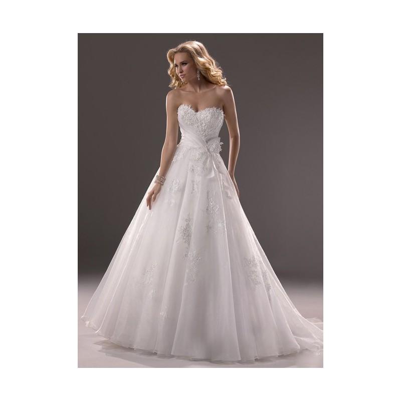 Wedding - 2017 Fashion Ball Gown Strapless with Embellished Lace Floor Length Wedding Dress In Canada Wedding Dress Prices - dressosity.com