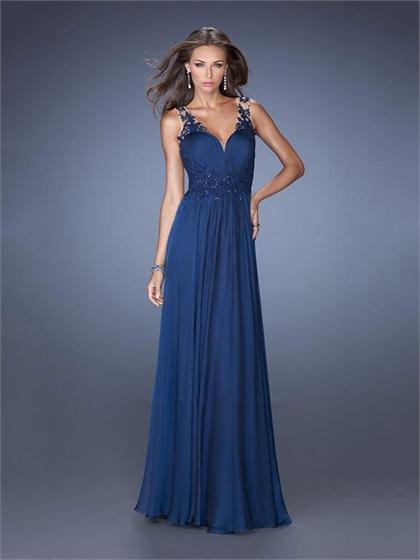 زفاف - Elegant A-line Sweetheart Sequins Keyhole Back Lace Prom Dress PD2606