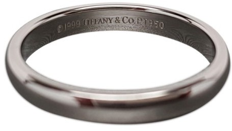زفاف - Tiffany & Co. PT950 Platinum Band Wedding Ring