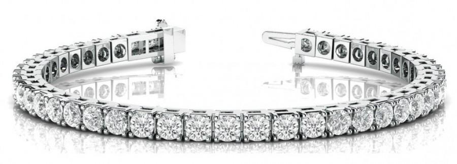 Wedding - 25 Carat Diamond Tennis Bracelet in Platinum