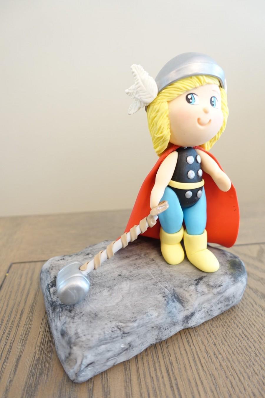 Mariage - Thor Cake Topper, Baby Thor Cake Topper, Avengers Cake Topper, Marvel, Thor Figure, Thor Collectable!