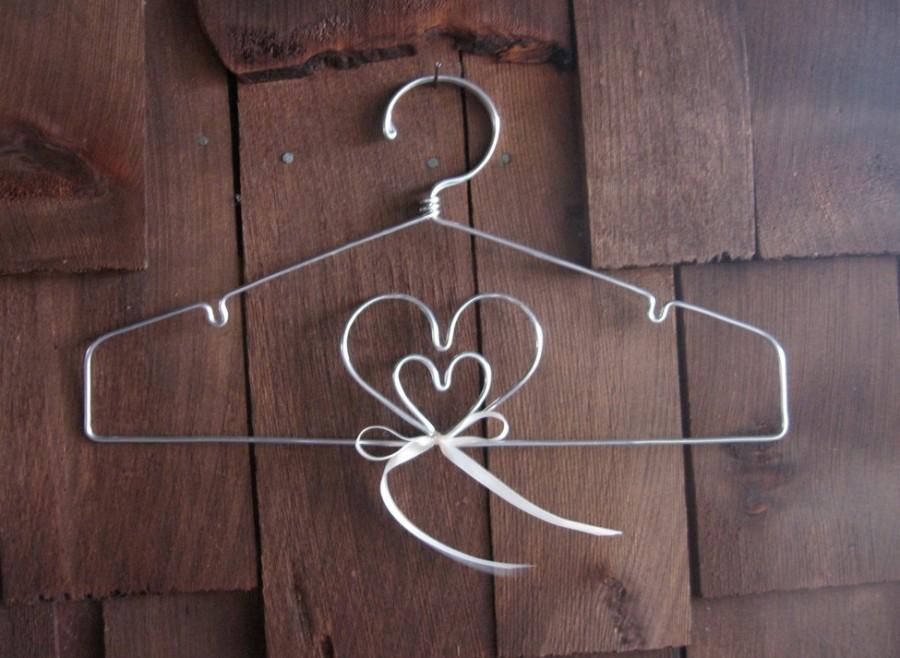 Hochzeit - The Original Double Heart Lingerie Hanger or Home or Wedding Decoration