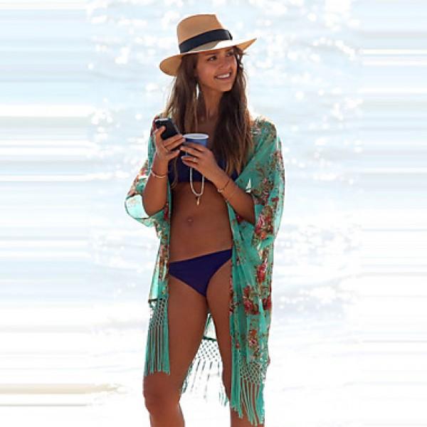 Hochzeit - 2017 Fashion V-neck Bikini Beach Cover Up Women Beach Wear Bathing Suit Cover Beach Clothing