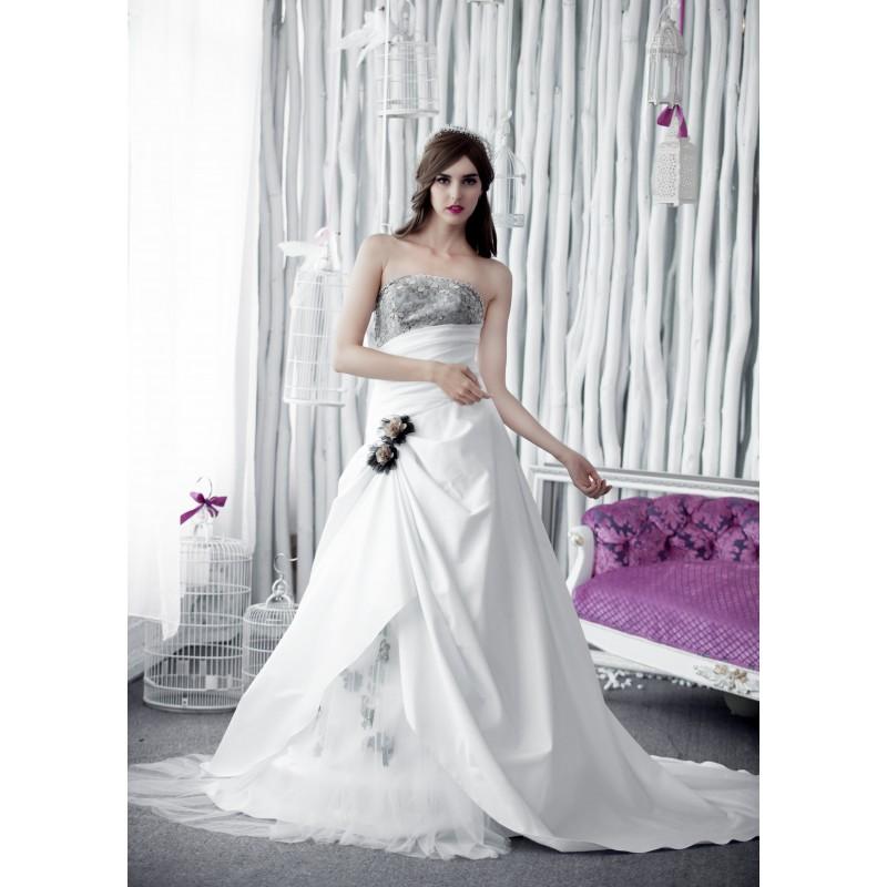 Hochzeit - W6118 PAULA  (White Dress) - Vestidos de novia 2017 