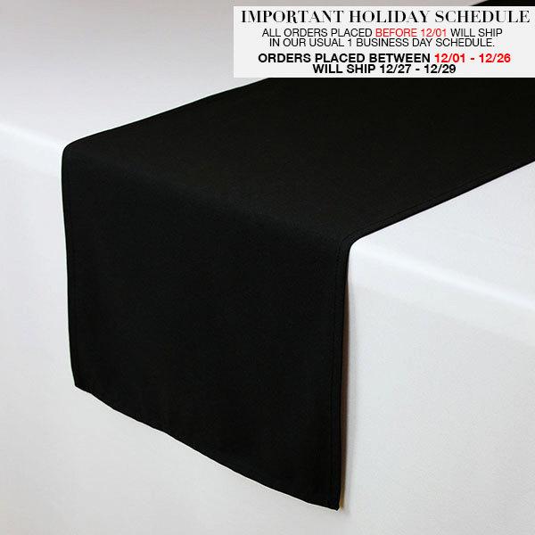 Decor Black Table Runner 14 X 108 Inches 2623866 Weddbook