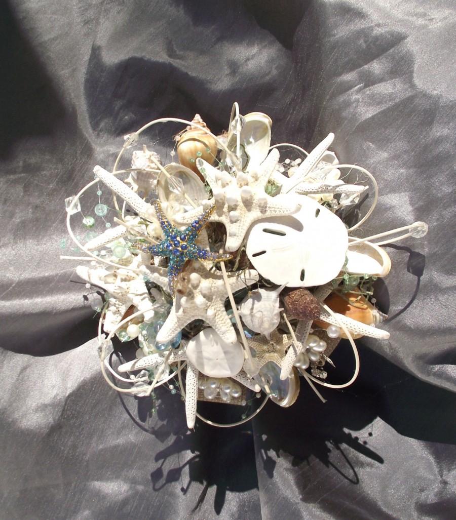Свадьба - Beach wedding bouquet, starfish bouquet, seashell bouquet, coastal wedding, beach wedding, nautical weddingbouquet, destination wedding boka
