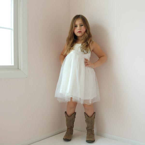 Wedding - Rustic Lace Flower Girl Dress, Lace Flower Girl Dress, Country Flower Girl Dress, Baby Doll Flower Girl Dress, Sweetheart Flower Girl Dress
