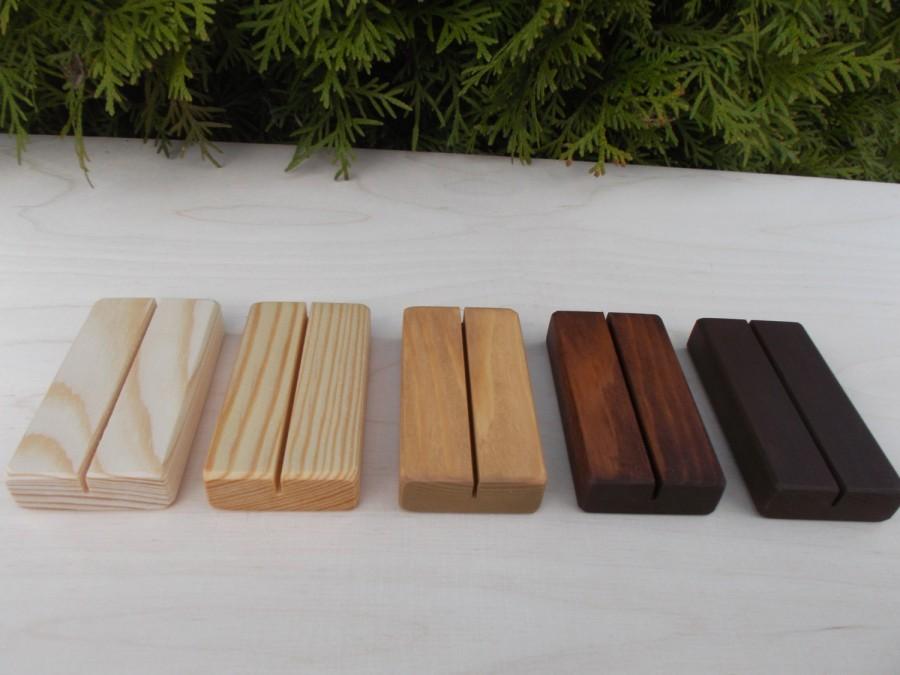 10 Wedding Place Card Holders Menu Holder Place Card Holders Wood 