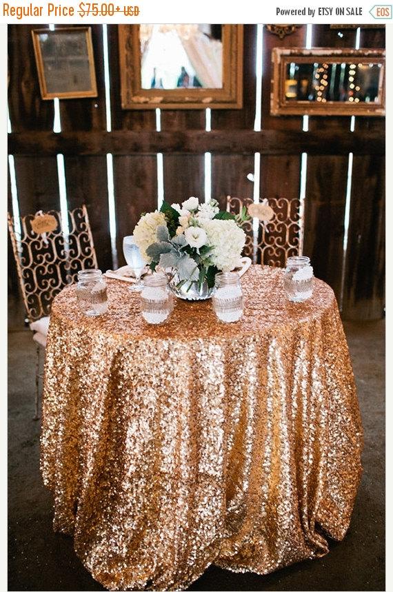 Wedding - Sequin sale Gold Sequin, Antique Gold, Antique Sequin Tablecloths, Sequin Tablecloths, 1 DAY FREESHIP.  Gatsby wedding, New Year, Christmas,