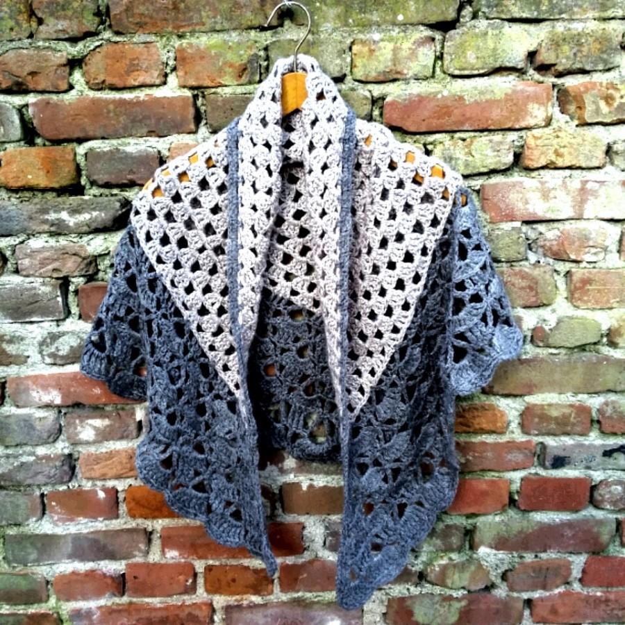 زفاف - Outlander Claire Inspired Scarf Crochet Gray Winter Scarf Wrap Oversized Shawl