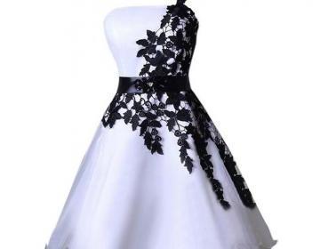 Mariage - Exquisite One Shoulder Knee-Length ..
