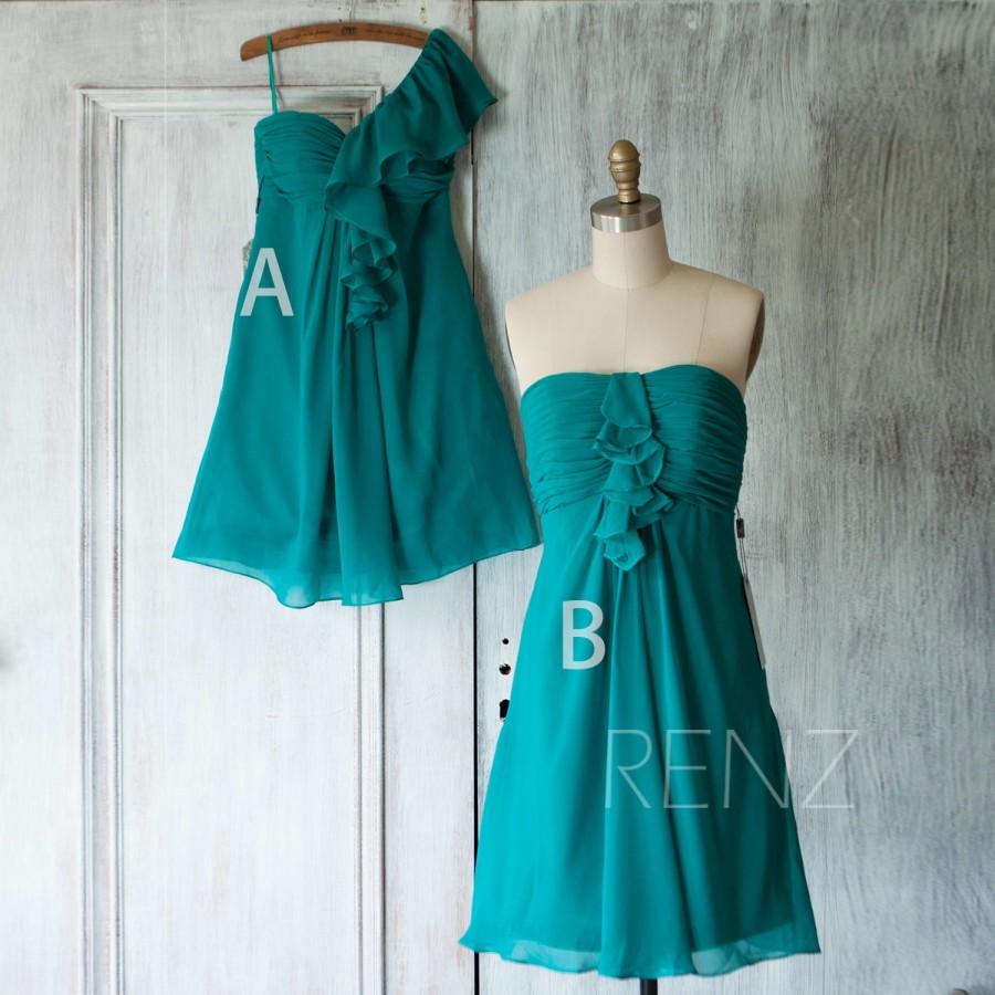 2016 Greenish Blue Bridesmaid Dress, Wedding Dress, Party Dress