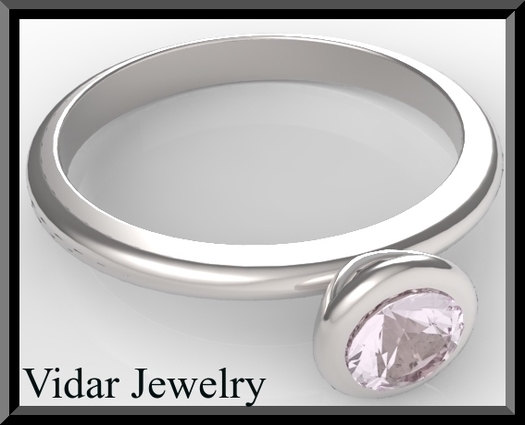 زفاف - Engamenet Ring,Rose Quartz engagement ring,Pink engagement Ring,Solitaire Engagement Ring,Unique Engagement Ring, Silver,Custom.