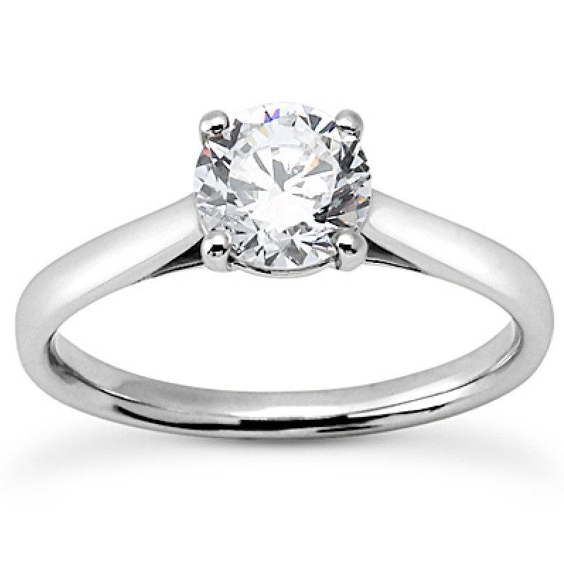 زفاف - Forever Brilliant Moissanite Engagement Ring Round  1.00 CT, 1.50CT, 2.00CT Solitaire Engagement Ring FREE USSHIPPING!!!!!!