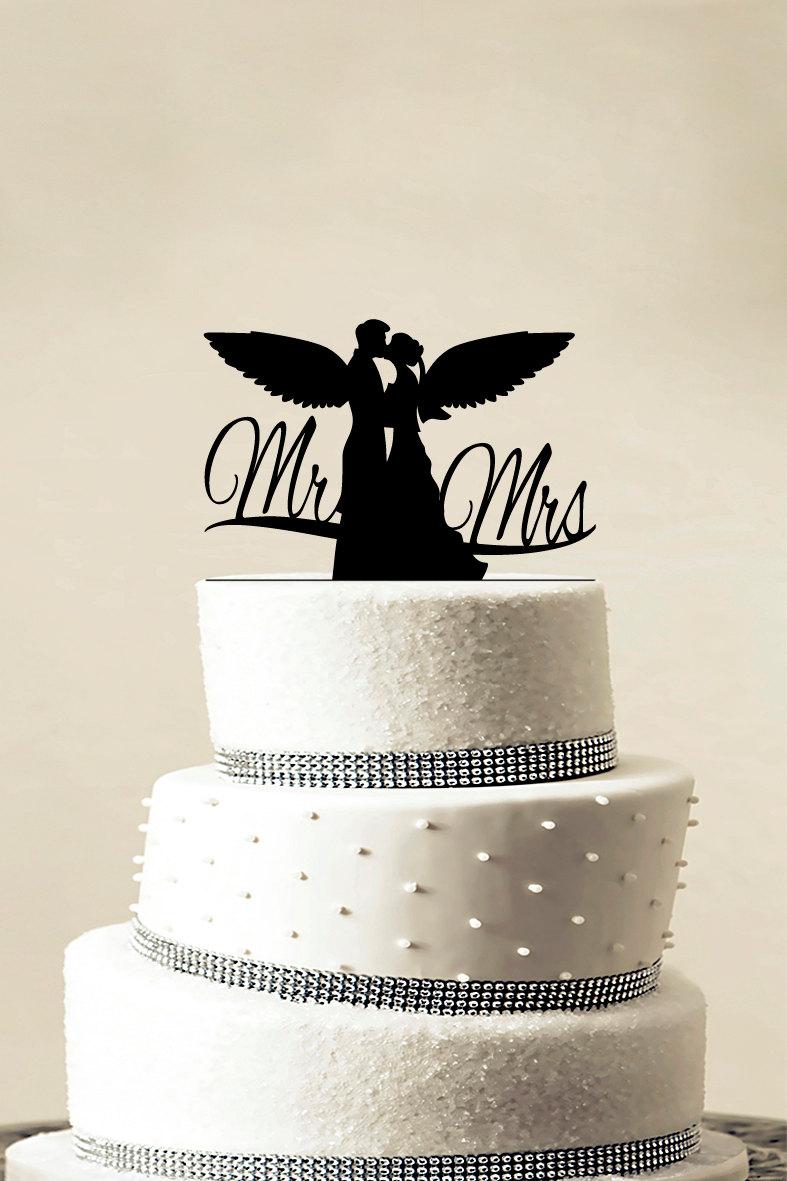 Свадьба - Custom Wedding Cake Topper - Personalized Monogram Cake Topper - Initial Cake Topper - Cake Decor - Bride and Groom
