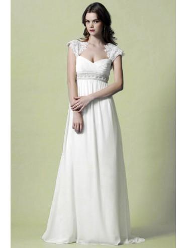 زفاف - Sweetheart Chiffon A-line Wedding Dress (BMWD43517)
