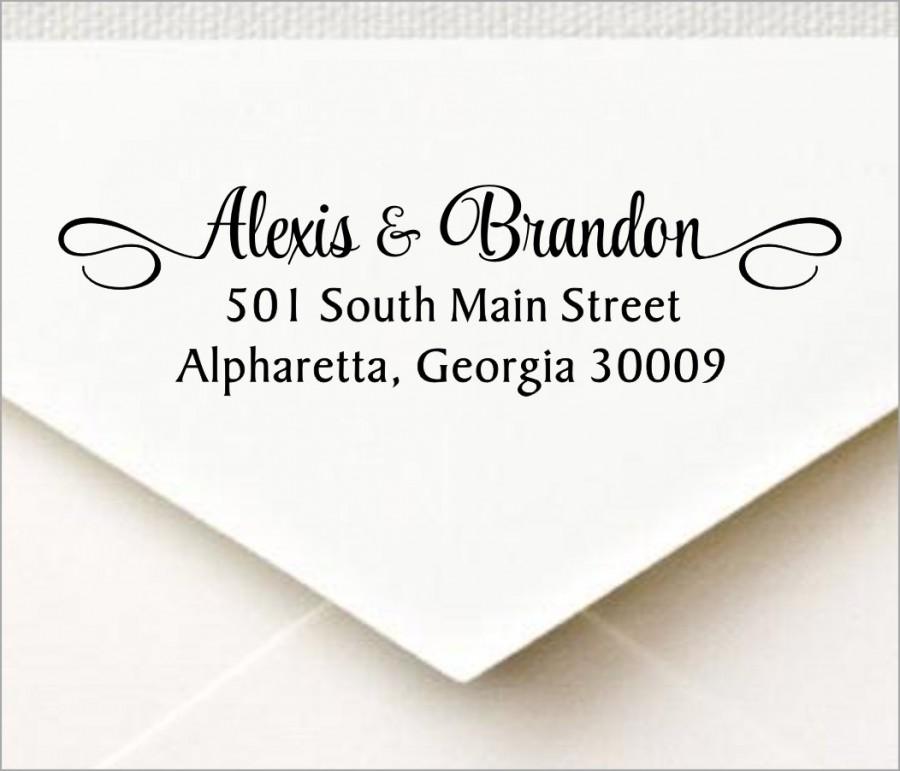 Mariage - Personalized Self Inking Return Address Stamp SFBS2773  - SHIPS FAST!