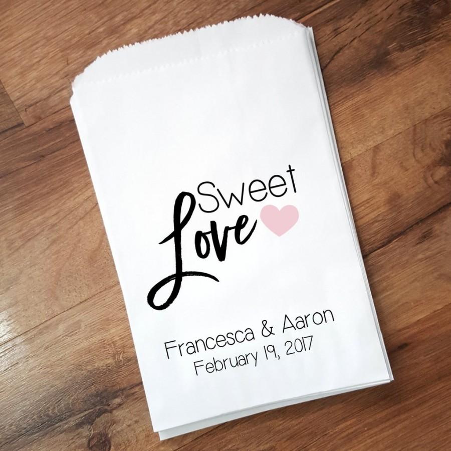 Свадьба - Sweet Love Wedding Favor Bags {5 qty