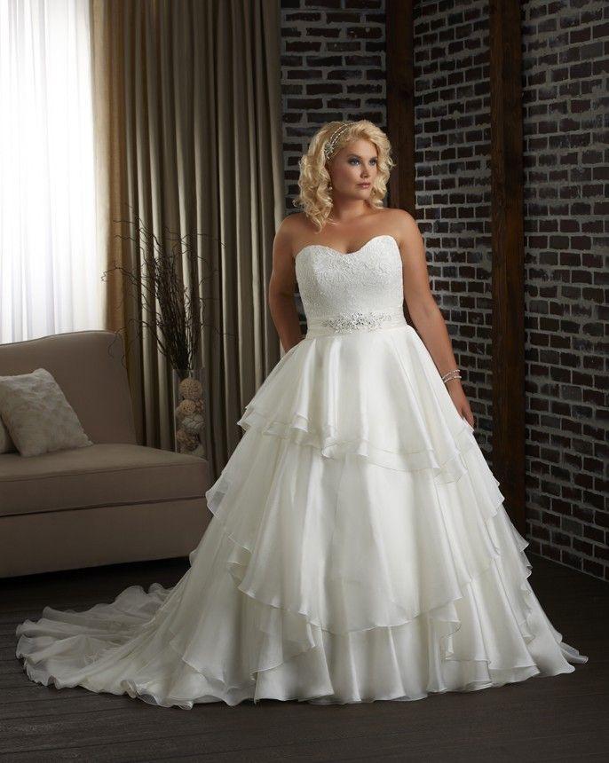 Mariage - Plus Size Wedding Dresses Ball Gown