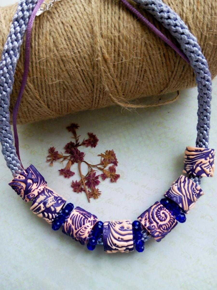 زفاف - Choker Necklace, Cylinder shaped, cylinder tube beads, Hand made beautiful jewelry for women, Gift for woman
