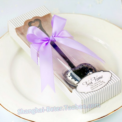 زفاف - Beter Gifts® Christmas Day Favors Tea Time Heart Tea Infuser BETER-WJ035/C