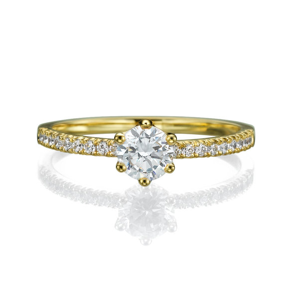 Свадьба - Engagement ring - Promise ring - Bridal ring - Diamond ring - Statement ring - Wedding ring - Rose gold ring - 14k gold ring