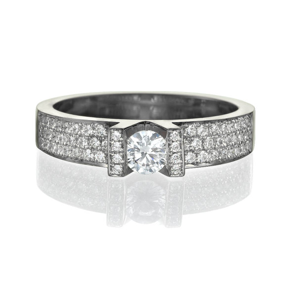 Свадьба - Engagement ring - Promise ring - Statement ring - Wedding ring - Diamond ring - Rose gold ring - Bridal ring - 14k gold ring