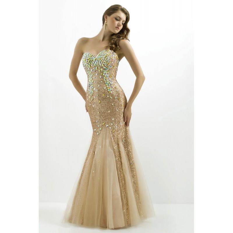 Wedding - Sexy Trumpet/Mermaid Sweetheart Crystal Detailing Floor-length Tulle&Sequined Prom Dresses - Dressesular.com
