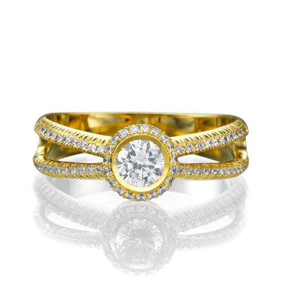 Свадьба - Engagement ring - Promise ring - Statement ring - Wedding ring - Diamond ring - Rose gold ring - Bridal ring - 14k gold ring
