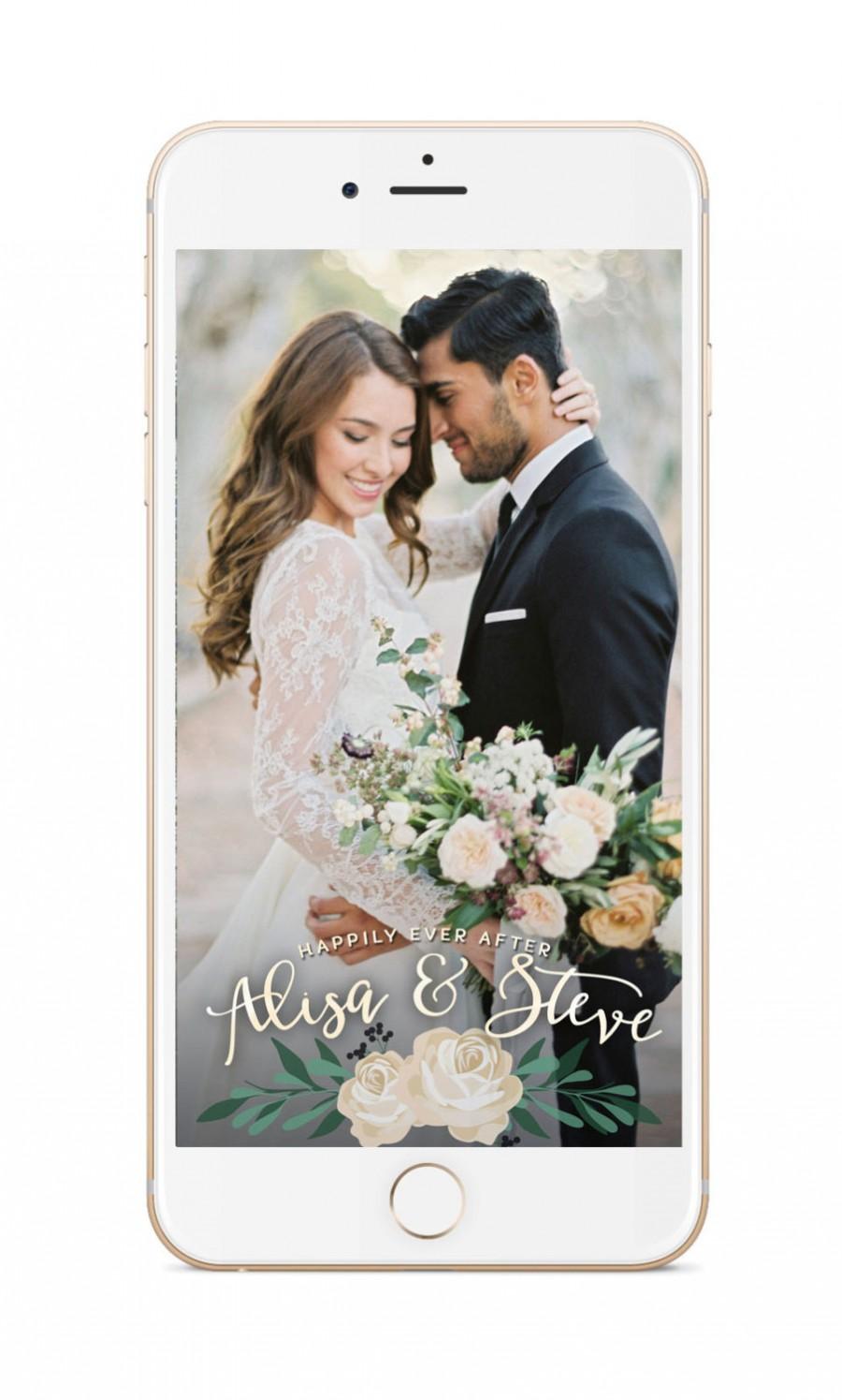 Свадьба - Wedding Snapchat Geofilter Wedding Geofilter Personalized filter Customized Names On Demand GeoFilter Wedding Decorations Geofilter Party
