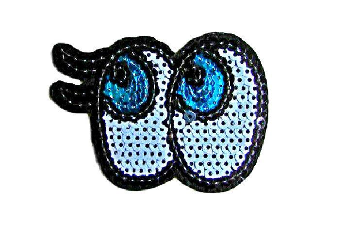 Свадьба - Cartoon Eyes Patch Cute Cartoon Eyes Iron on patches Cartoon Eyes embroidered patch Cartoon  Eyes applique badge patch DIY fashion patches