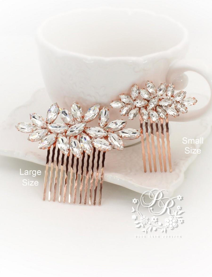 Hochzeit - Wedding Hair Comb Rhinestone Hair Comb Wedding Jewelry Bridal Hair Comb Bridesmaid Comb Bridal Jewelry flower girl Wedding Accessory Daisy