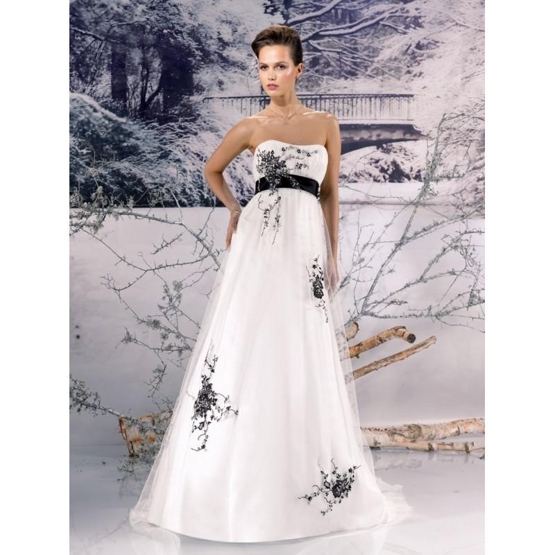 Wedding - Miss Paris, 133-06 ivoire et noir - Superbes robes de mariée pas cher 
