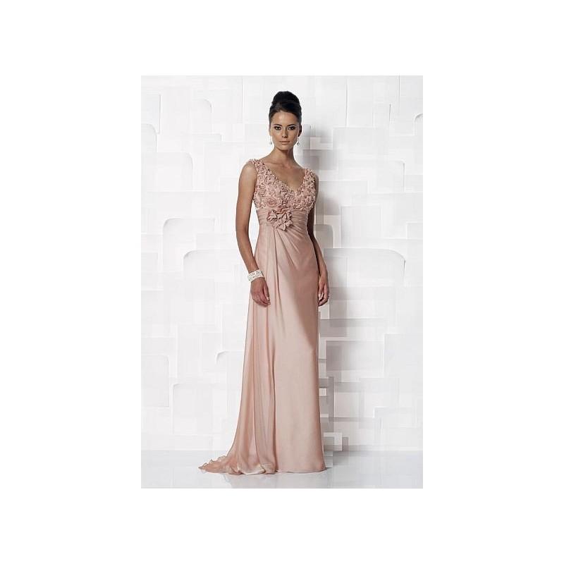 زفاف - Cameron Blake V Neck Iridescent Chiffon Evening Dress 112646 - Brand Prom Dresses