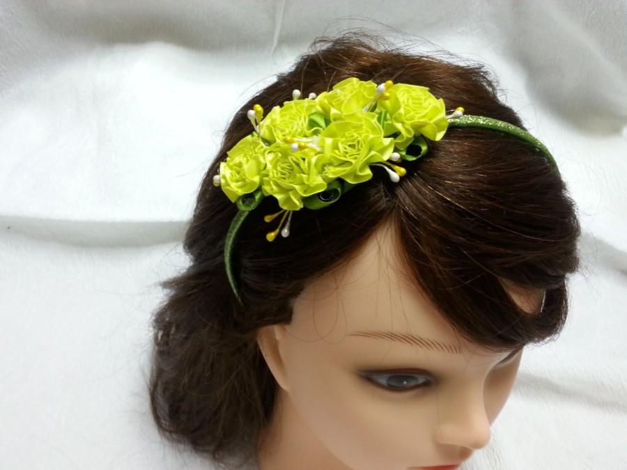 Hochzeit - Flower girl flower crown, little girl flower crown
