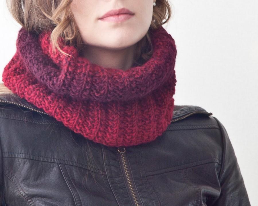 burgundy winter scarf
