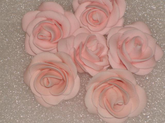 Hochzeit - Small Gumpaste Rose Cake Toppers, Cup Cake Toppers and Cake Pops for Weddings