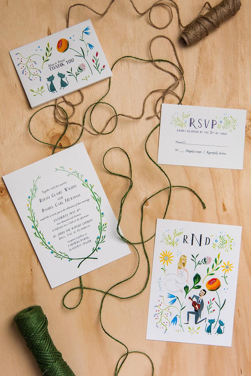 Hochzeit - the Gorilla House Proposal custom wedding invitations