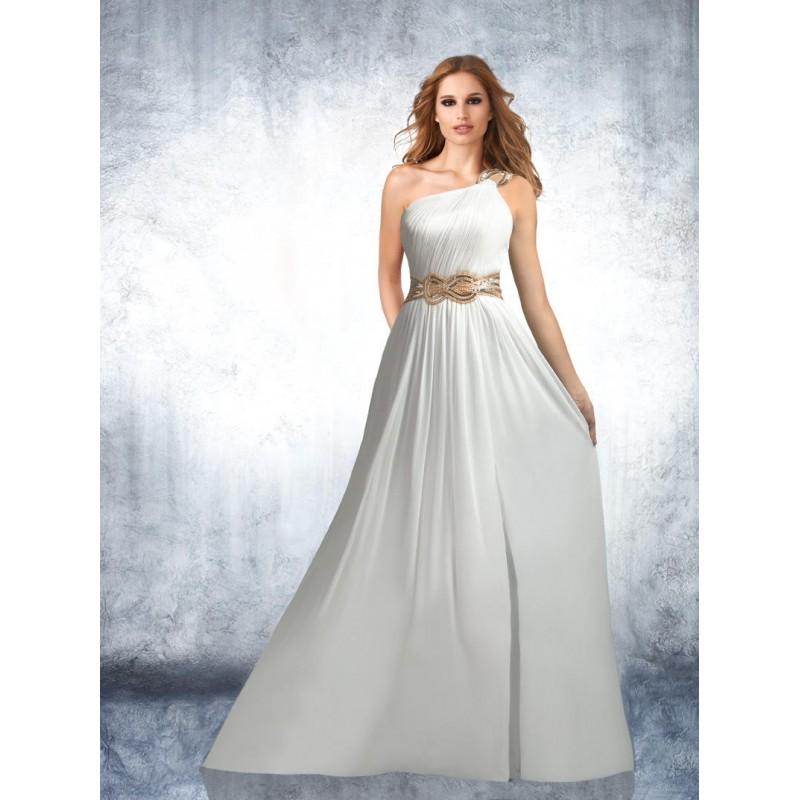 زفاف - Customize Floor-length Bodice Empire One Shoulder Shimmer Prom/evening/bridesmaid Dresses By Bari Jay 59223 - Cheap Discount Evening Gowns