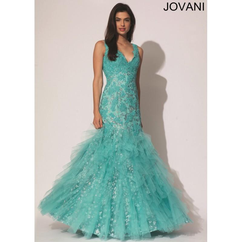 Свадьба - Jovani 88243 Lace Mermaid Dress - 2017 Spring Trends Dresses