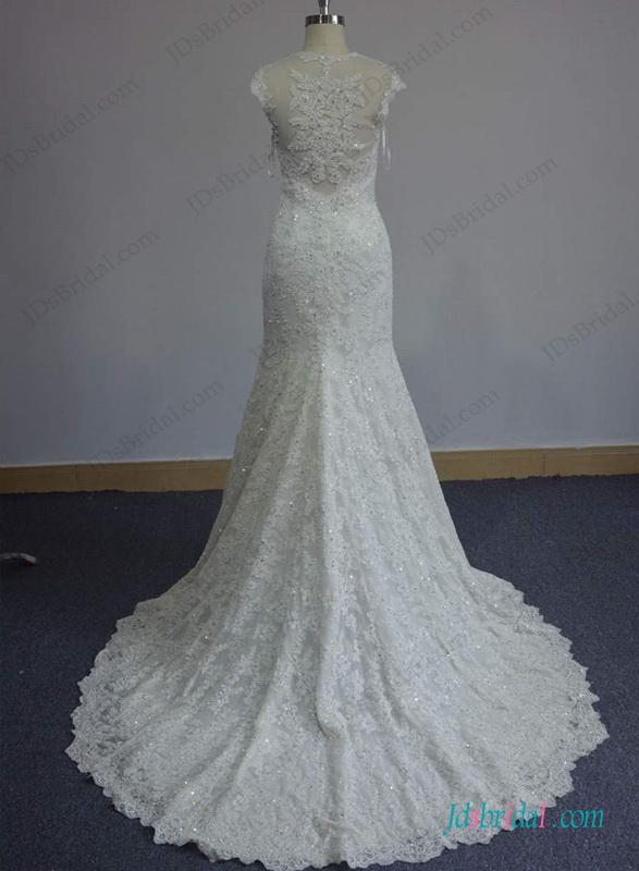 Wedding - Gorgeous beaded lace mermaid wedding dress