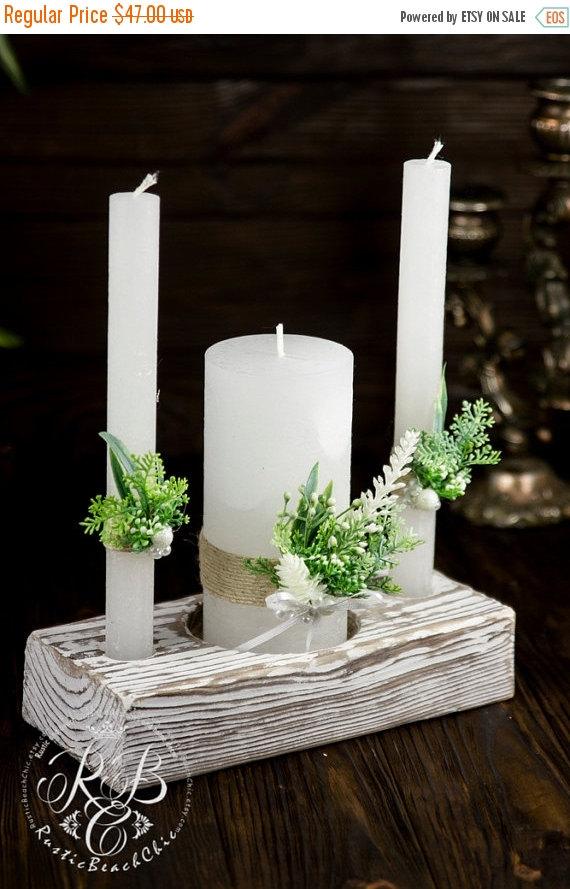 Свадьба - SALE Wedding Candles, Rustic Green, Greenery Wedding, Green Leaves, Floral Garden, Lush Greenery, Leaves, Candle set, 3pcs