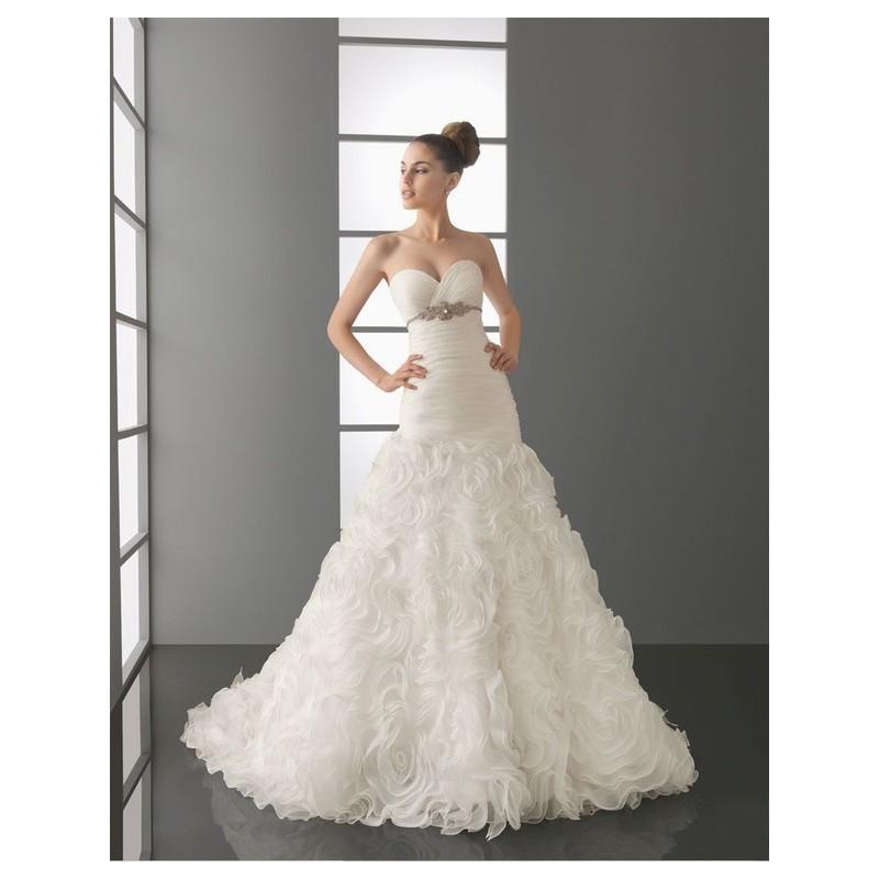 Hochzeit - Gorgeous Mermaid Sweetheart Chapel Floral Pleats Wedding Dresses In Canada Wedding Dress Prices - dressosity.com