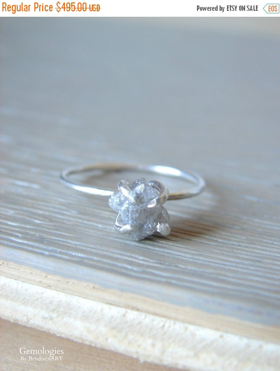 Wedding - Raw Diamond Ring, Engagement Ring for Women, Wedding Trends, Anniversary for Wife, April Birthstone Jewelry, Marque Shaped Diamond Ring