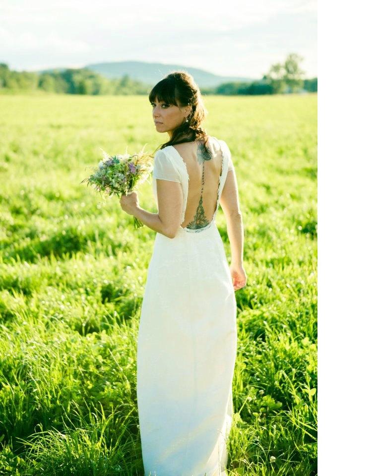 Mariage - Bella Hemp Silk Wedding Dress by Tara Lynn Bridal