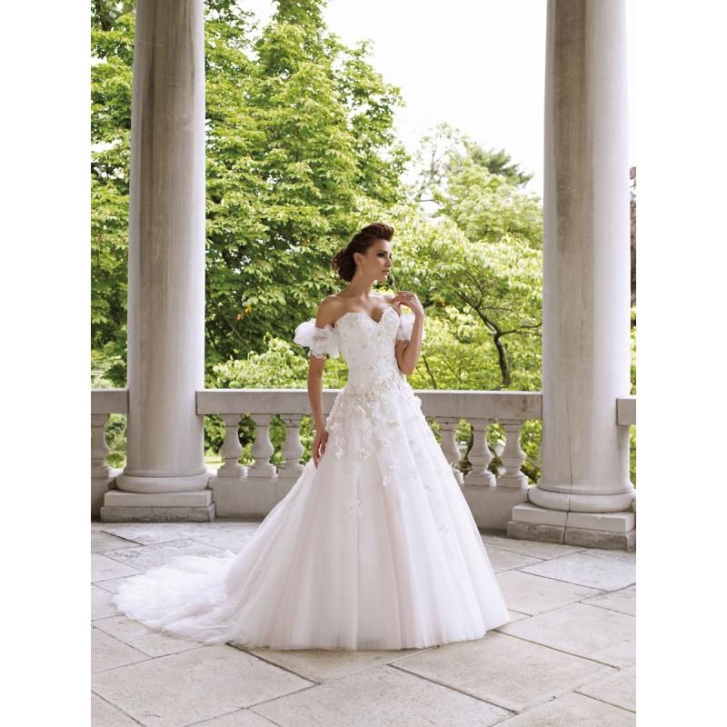 Wedding - Zweiteilige Spitze über luxuriöse Satin Sweetheart Hochzeitskleid mit bestickten Spitzen Mieder - Festliche Kleider 
